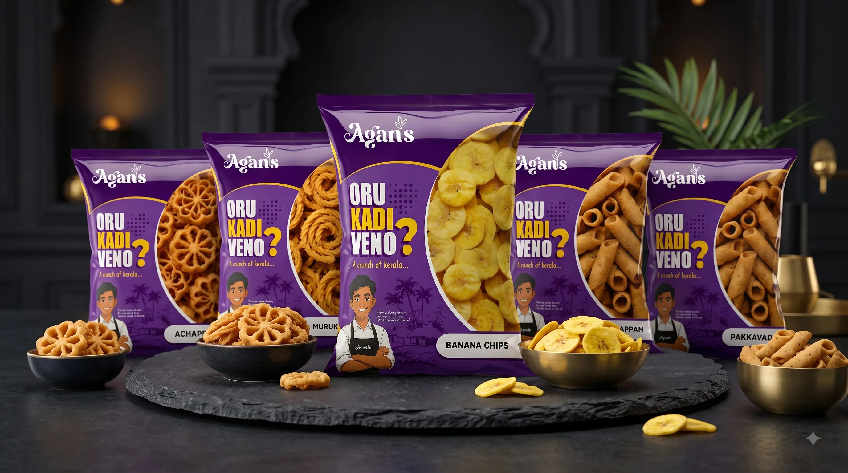 Agans snack packs for distribution