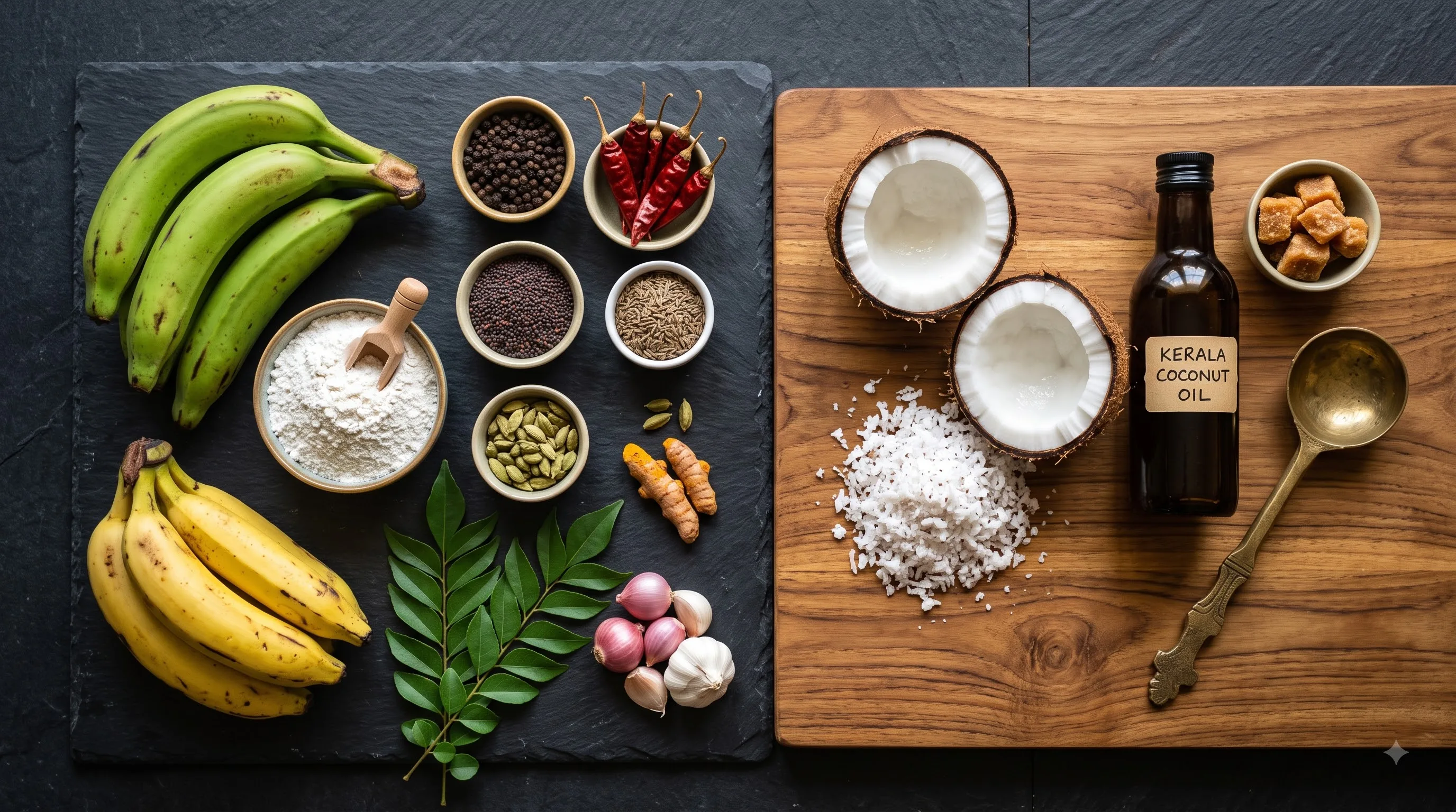 Kerala spices and ingredients for Agans snacks